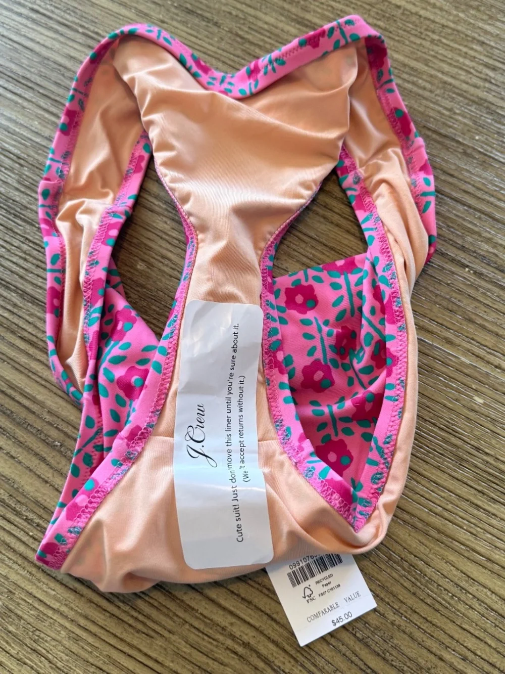 NWT J. Crew Size S Low Rise Swim Bottoms - Picture 5 of 5